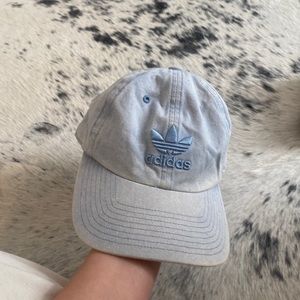 Denim adidas hat never worn